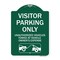 Signmission Parking Restriction Visitor Parking Only Unauthorized Vehicles Towed at Owner Expense, GW-1824-23367 A-DES-GW-1824-23367 - alternate 1